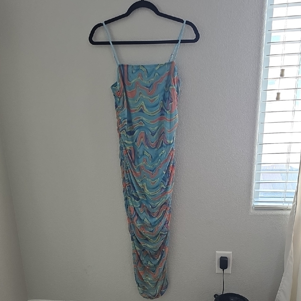 Wild Fable Swirl Pattern Maxi Dress